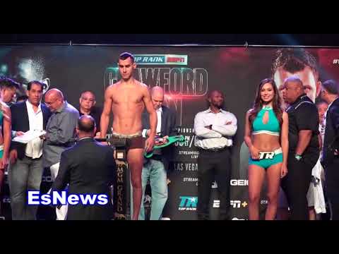 'Mad Max' Maxim Dadshev (10-0 9 KOs) Weigh in and faceoff EsNews Boxing