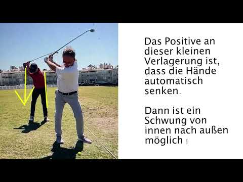 Golfschwung in Zeitlupe : Start des Abschwunges