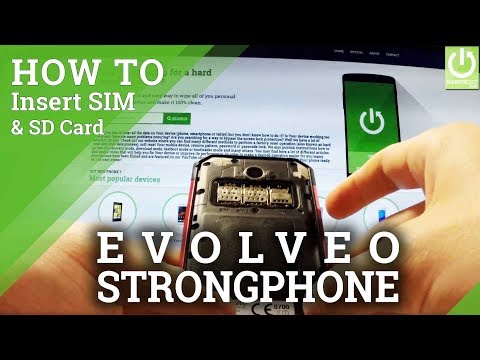 EVOLVEO StrongPhone Q7 LTE INSERT SIM & MircroSD Card