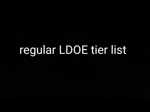 MY LDOE WEAPON TIER LIST