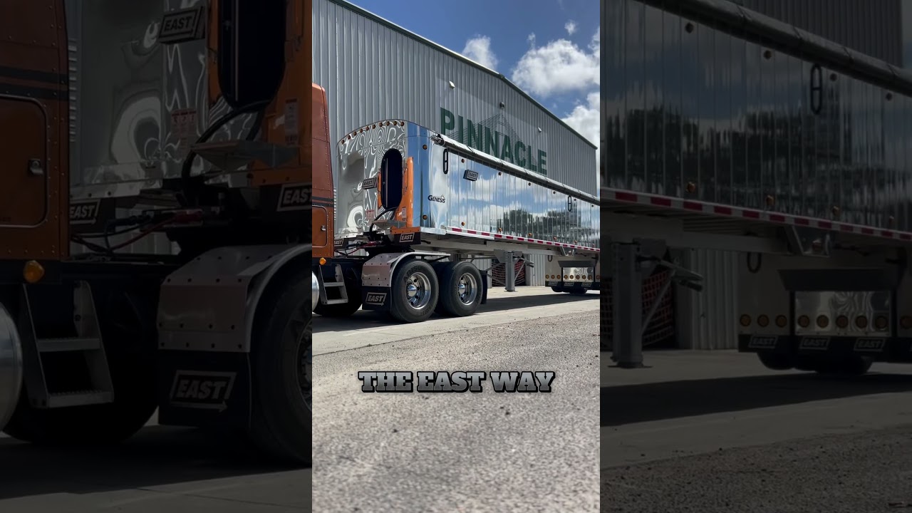 Love these East Dump Trailers! So clean!🪩 #semitruck #trailerreview #trucking