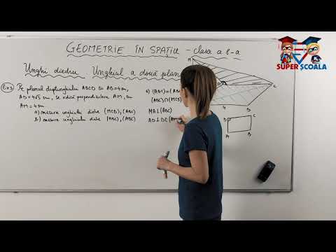 Clasa a VIII-a - Unghi diedru. Unghiul a două plane