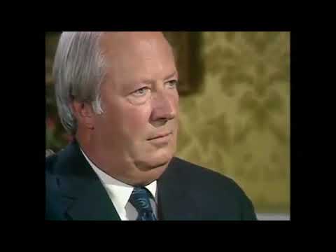 British Prime Minister Edward Heath Interviewed by Robin Day, BBC Panorama, 11th Oct 1971
