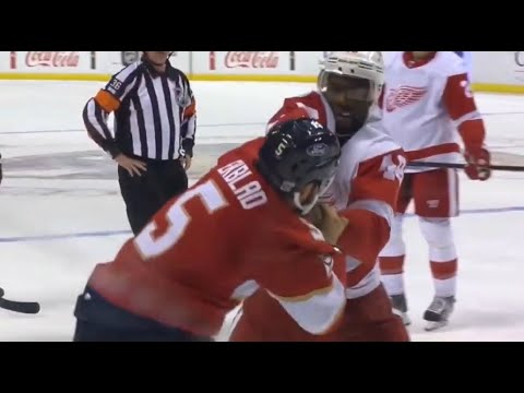 Givani Smith and Aaron Ekblad Fight | Panthers vs Red Wings 2-7-21