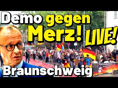LIVE ❗️ DEMO gegen Friedrich Merz 💥 Braunschweig mit Umzug 🚶🏻‍♀️🚶‍♀️ Gemeinsam für Deutschland
