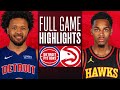 PISTONS at HAWKS | FULL GAME HIGHLIGHTS | December 18, 2023