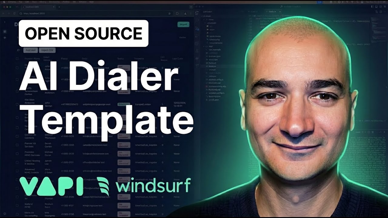 Voice AI dialer agent built with #Windsurf and #Vapi