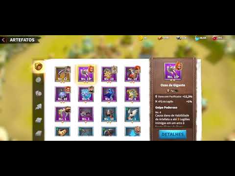 Call of Dragons - Farmando baú com a tropa do clã.