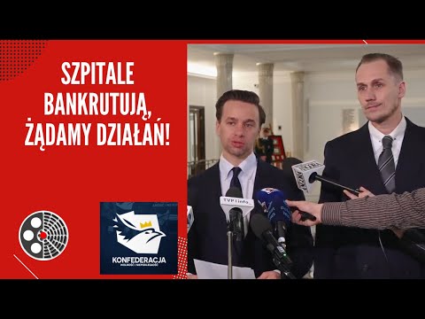 [Konfederacja]: Szpitale bankrutują, żądamy działań!