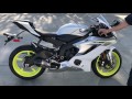 2006 18 Yamaha R6 Sound Stock Vs Yoshimura Alpha T SLIP ON