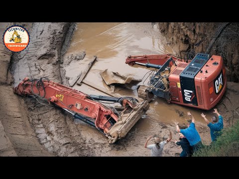 Shocking With The Most Dangerous Mistakes On Heavy Equipment And Idiots On Excavators #12