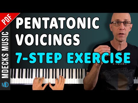 Easy Jazz Piano Pentatonic Voicings  Every Musician Should Know "When I Fall In Love" #jazzpiano