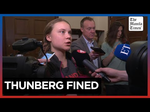 Greta Thunberg fined over Swedish parliament climate protests
