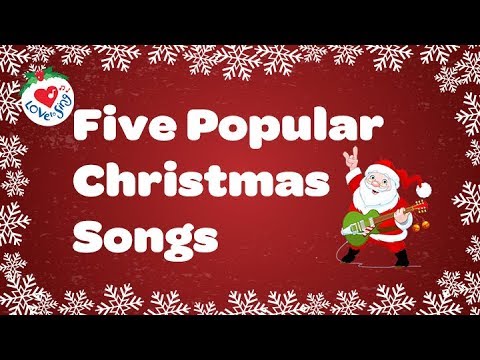 5 Popular Christmas Songs and Carols with Lyrics | Best Christmas Music Playlist