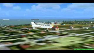 preview picture of video 'FS9 CESSNA 172 XWIND PRACTICE LANDING @ RPVT RWY 35 (TAGBILARAN CITY,BOHOL)'