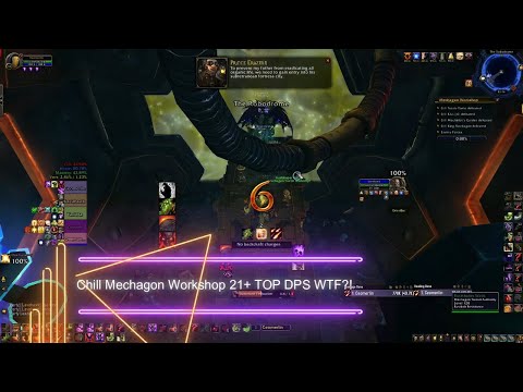 Top DPS ?! World Of Warcraft : Battle For Azeroth : Mechagon: Workshop Mythic 21 + Destro Warlock