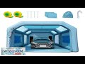 vevor inflatable paint booth 28x16x11ft inflatable spray booth high powerful 750w 950w review