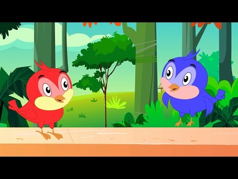 Two Little Dicky Birds Sitting On a Wall  - Nursery Rhyme with Lyrics