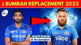 IPL 2023 - Jasprit Bumrah Replacement Announcement For IPL 2023