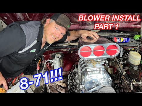 Installing an 8-71 Blower Supercharger on My Big Block Chevrolet!!! Part 1!!  One Big Issue!