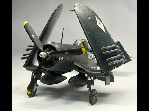 Tamiya 1/48 F4U 1D Corsair Full Build | Scale Model Aircraft Building