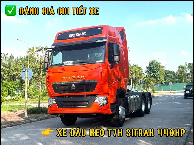 Giới thiệu xe đầu kéo Sitrak T7H 440HP cầu láp