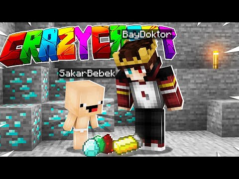 1000$ MADEN YAPTIK - CRAZY CRAFT !! 😱 Minecraft