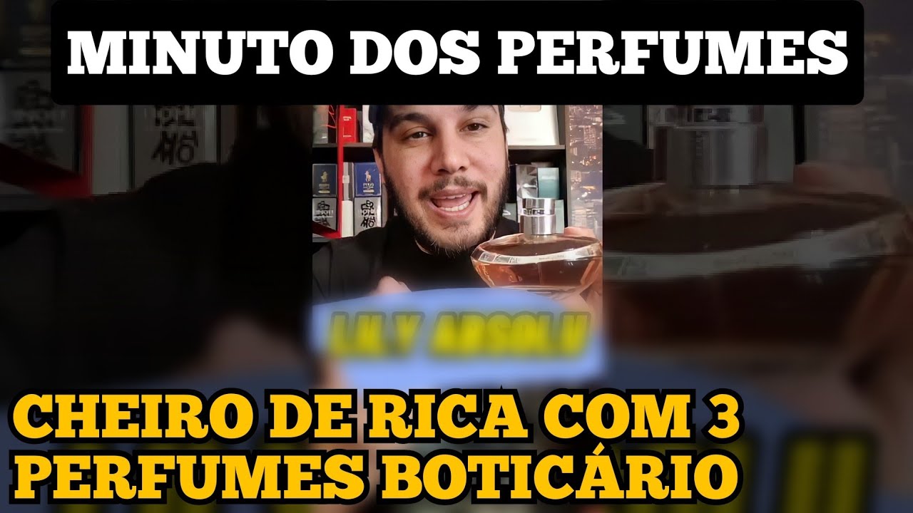 Em 1 Minuto: CHEIRO DE RICA COM 3 PERFUMES DO BOTICÁRIO! #shorts