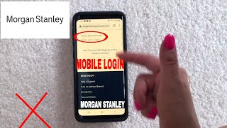 ✅  How To Register Log In Find Password Morgan Stanley Bank Mobile Website 🔴