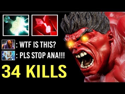 THIS HAPPENS WHEN YOU MEET TI9 MVP OG.ANA IN YOUR PUB GAME! EPIC Bloodstone Mjollnir Axe 7.22 Dota 2