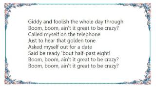 Cedarmont Kids - Boom Boom Ain&#39;t It Great to Be Crazy Lyrics