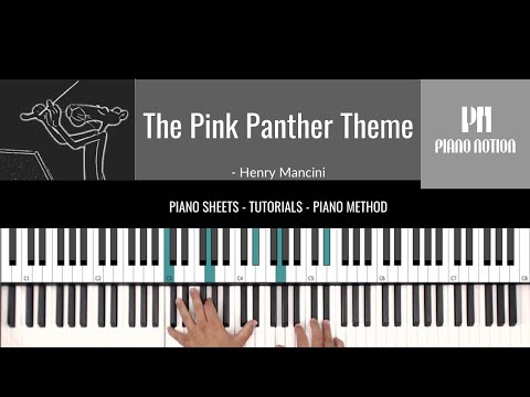 The Pink Panther Theme - Henry Mancini (Sheet Music - Piano Solo - Piano Cover - Tutorial)
