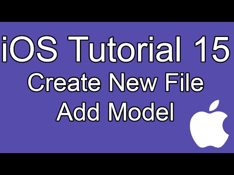 iOS tutorial- Part 15- Add Model, Add new file Xcode