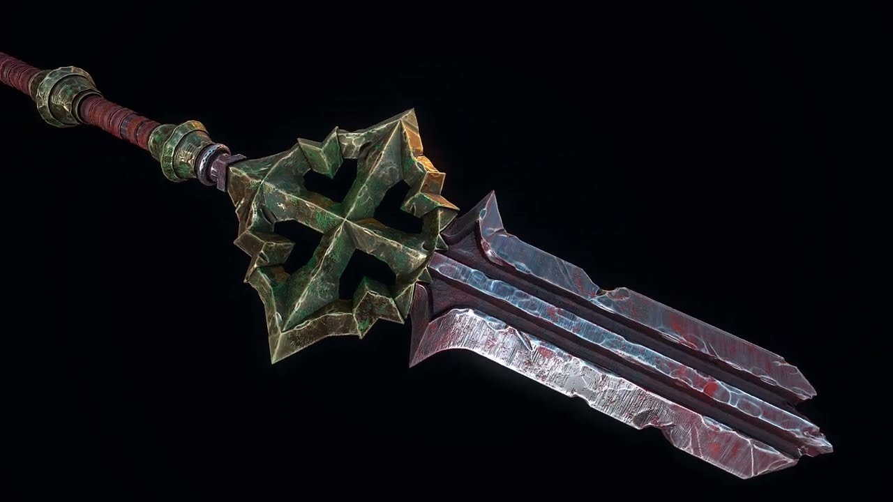Зламаний меч героя 3D Модель