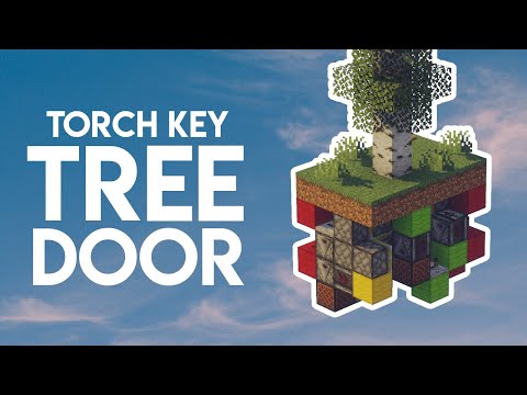 RexxStone - Compact Torch Key Tree Trapdoor 🌳 | Minecraft Java 1.20+ Redstone Tutorial