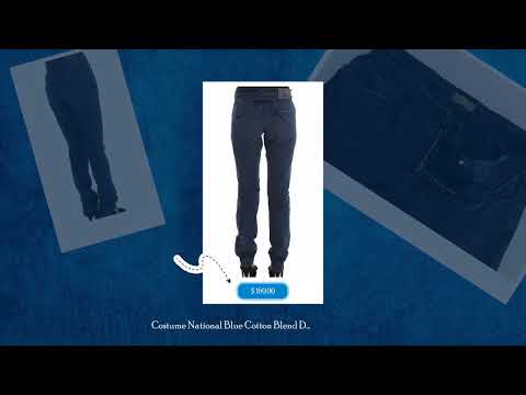Costume National Blue Cotton Blend Denim Jeans
