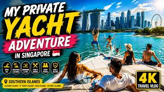 Singapore Beyond the City 🇸🇬 | My Private Yacht Adventure to the Southern Islands | 4K