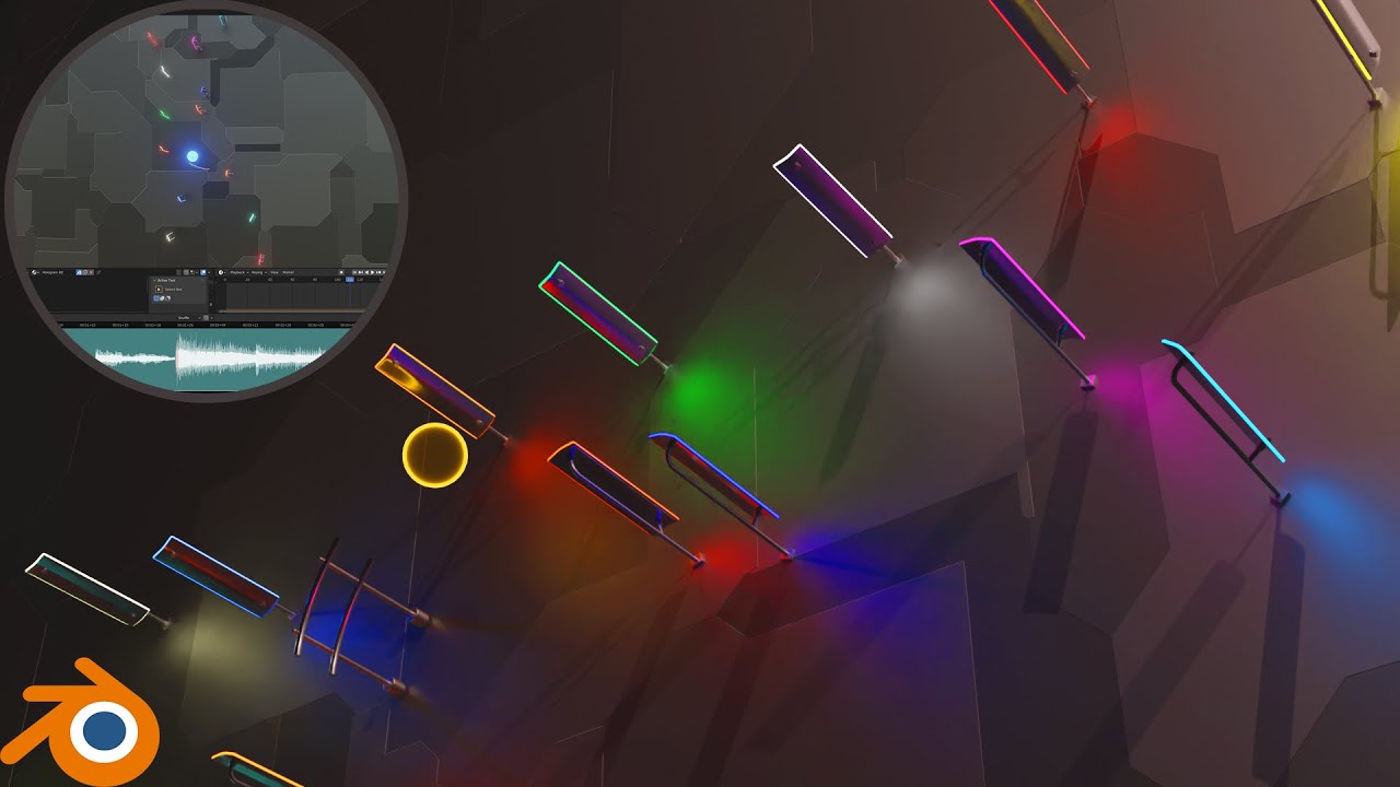 HOW TO MAKE 3D MUSIC BALL ANIMATION IN BLENDER QUICK TUTORIAL