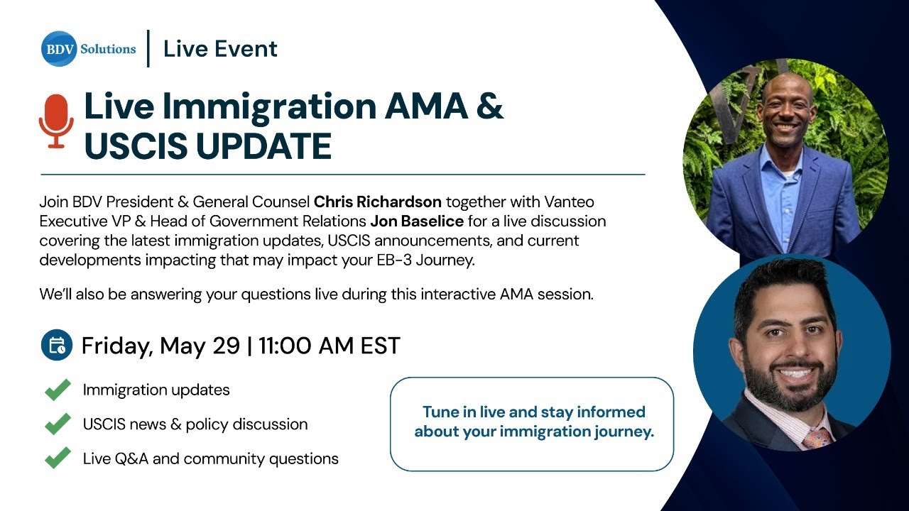 LIVE Immigration AMA