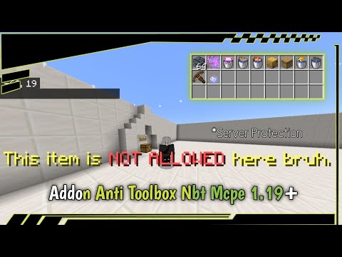 ULTIMATE Anti-Toolbox Addon for MCPE 1.19+