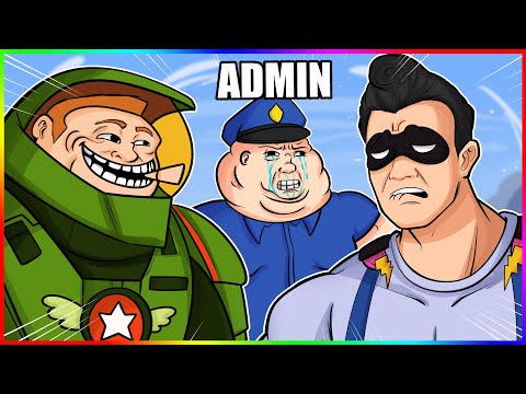 SUPERHEROES TROLL SALTY KID ADMINS... GTA 5 RP