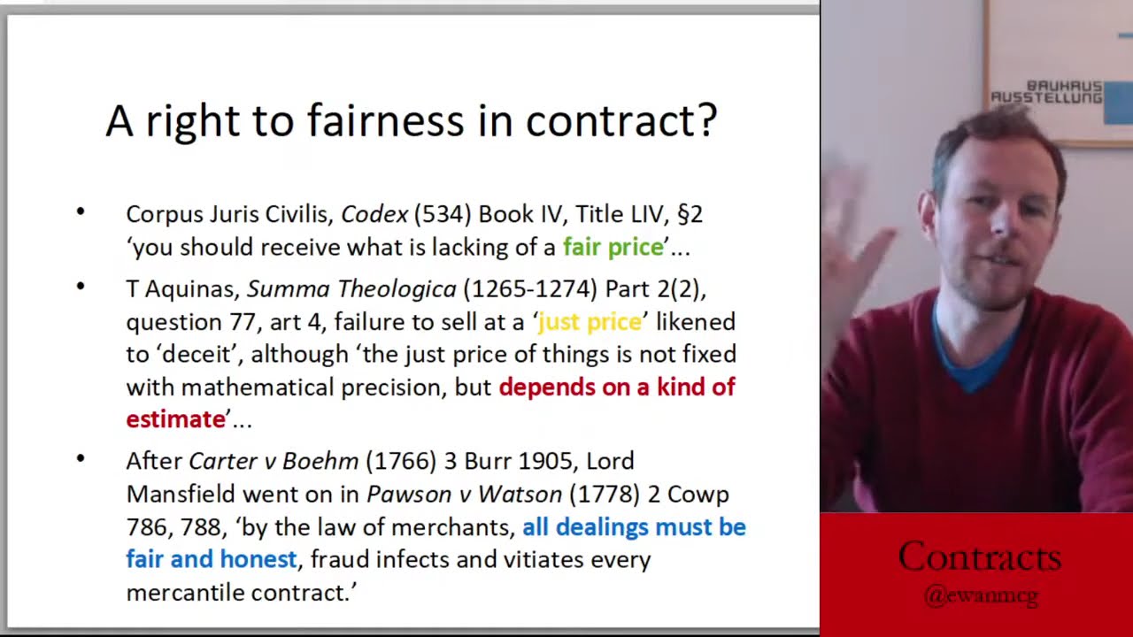 Contracts: unfair terms and business: is fair enterprise possible?