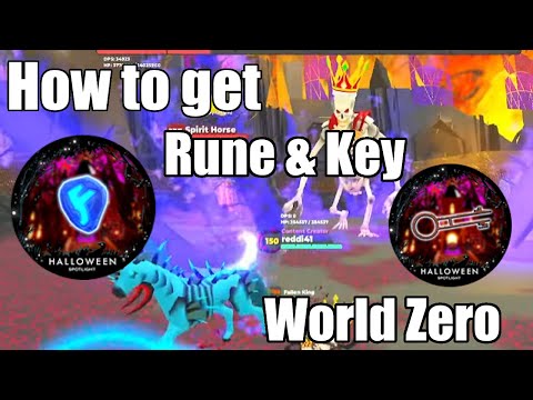 How to get the Rune & Key in World Zero | Halloween Spotlight | Pumpkins and Fallen King