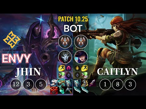 EM Envy Jhin vs Caitlyn Bot - KR Patch 10.25