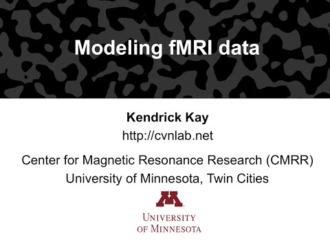 Kendrick Kay, Modeling fMRI data, Neurohackweek 2016