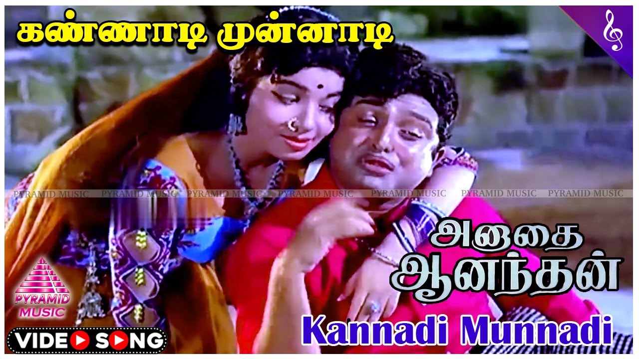 Kannadi Munnadi Song Lyrics | Anathai Ananthan Tamil | T. M. Soundarajan, P. Susheela