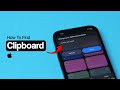How To Find The Clipboard On IPhone