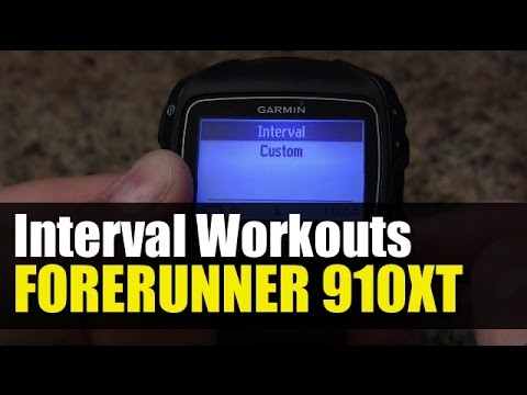 Garmin Forerunner 910XT - How to Setup 10 & 1 Interval Workouts