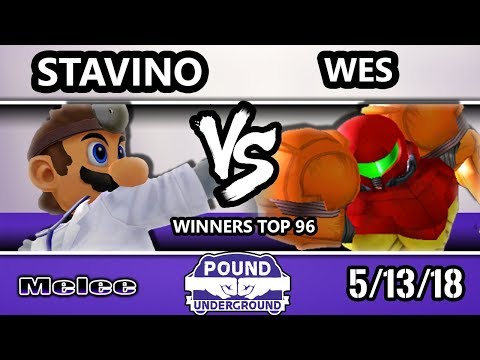 Pound Underground - Stavino (Dr. Mario) Vs. DA | Wes (Samus) - Smash Melee Winners Top 96