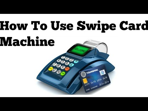 Swipe card machine